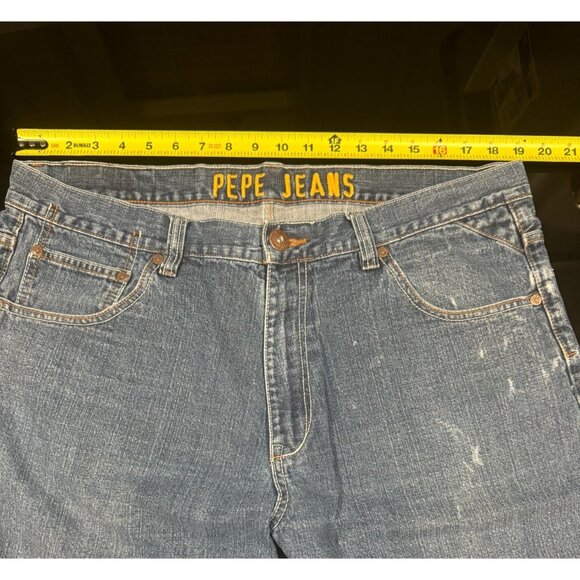 Men's 38‎ Vintage Pepe Jeans Baggy Shorts Light Wash Blue Denim |P1 - Picture 9 of 9